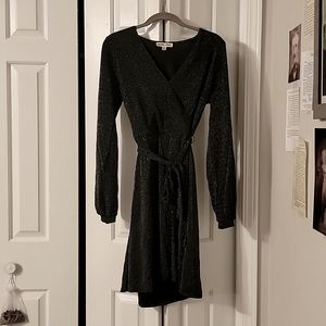 Versona Charmed Hearts Faux Wrap Dress